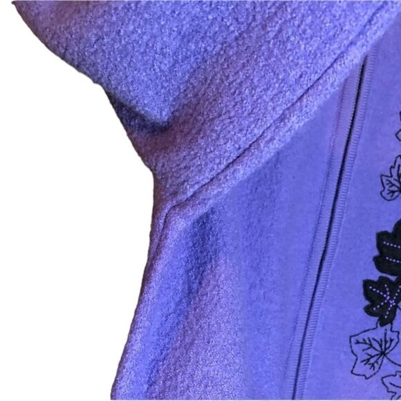 Teddi petite 100% boiled wool zip up sweater with collar. - Picture 5 of 9